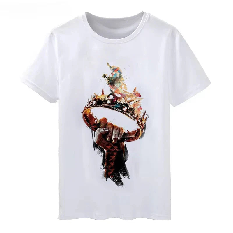 Game of Thrones Winter Is Coming T-Shirt Short-Sleeved Streetwear Tee for Men and Women