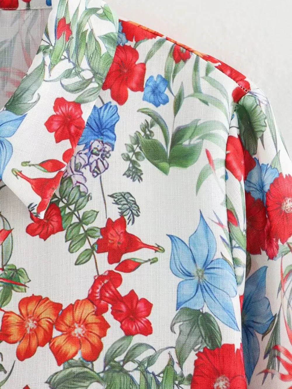 Women's Bohemian Casual Trousers Set with Long Sleeve Shirt and High Waisted Wide Leg Pants