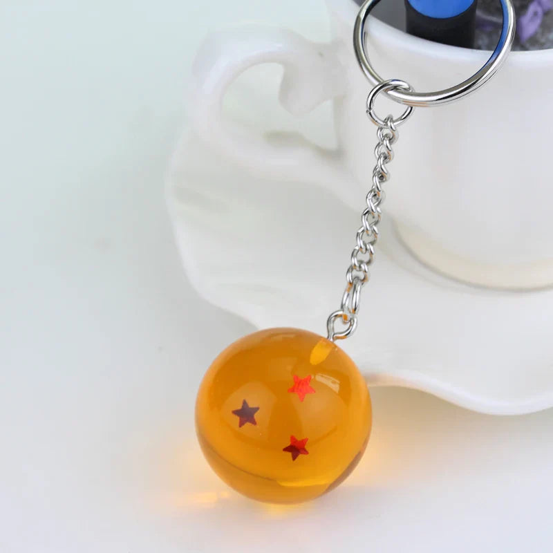 Japanese Anime Dragon Z Stars Keychain Figures Toy Pendant for Cosplay and Party Gifts