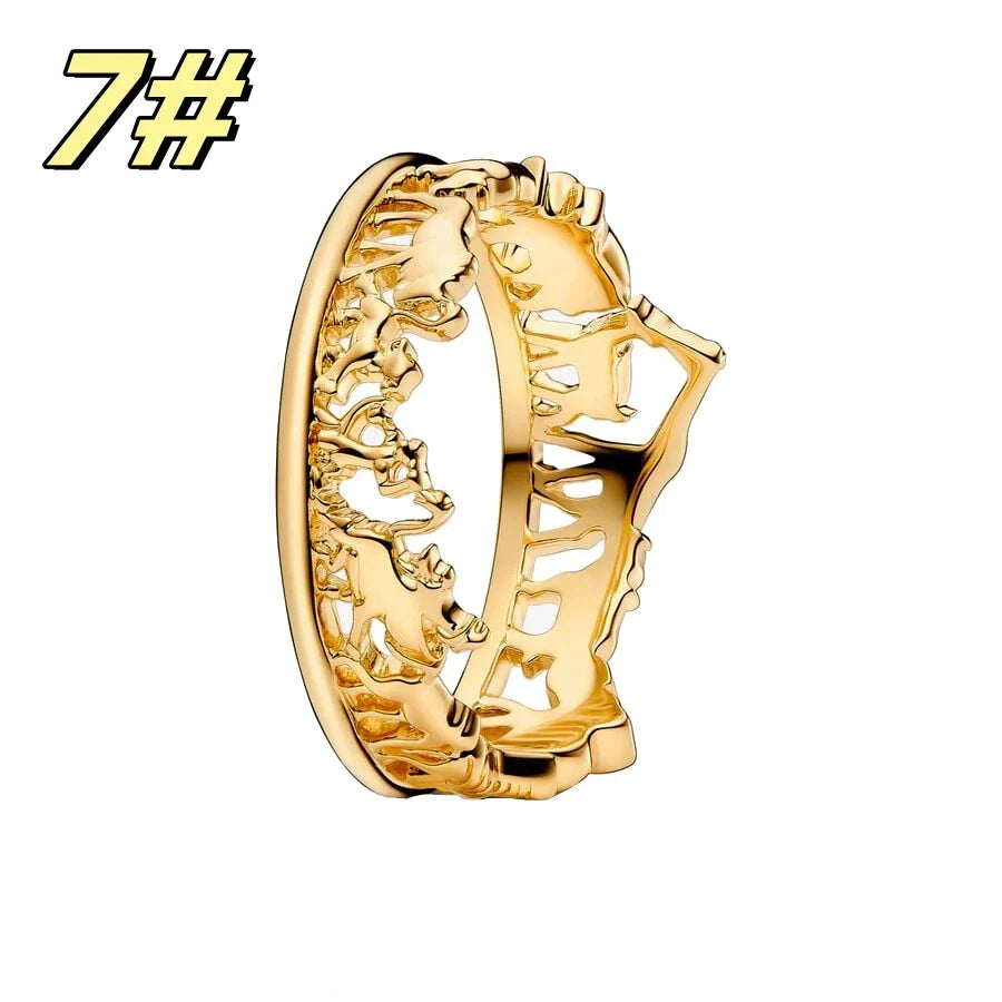 S925 Silver Simba Beads Charms for DIY Bracelet Jewelry Accessories