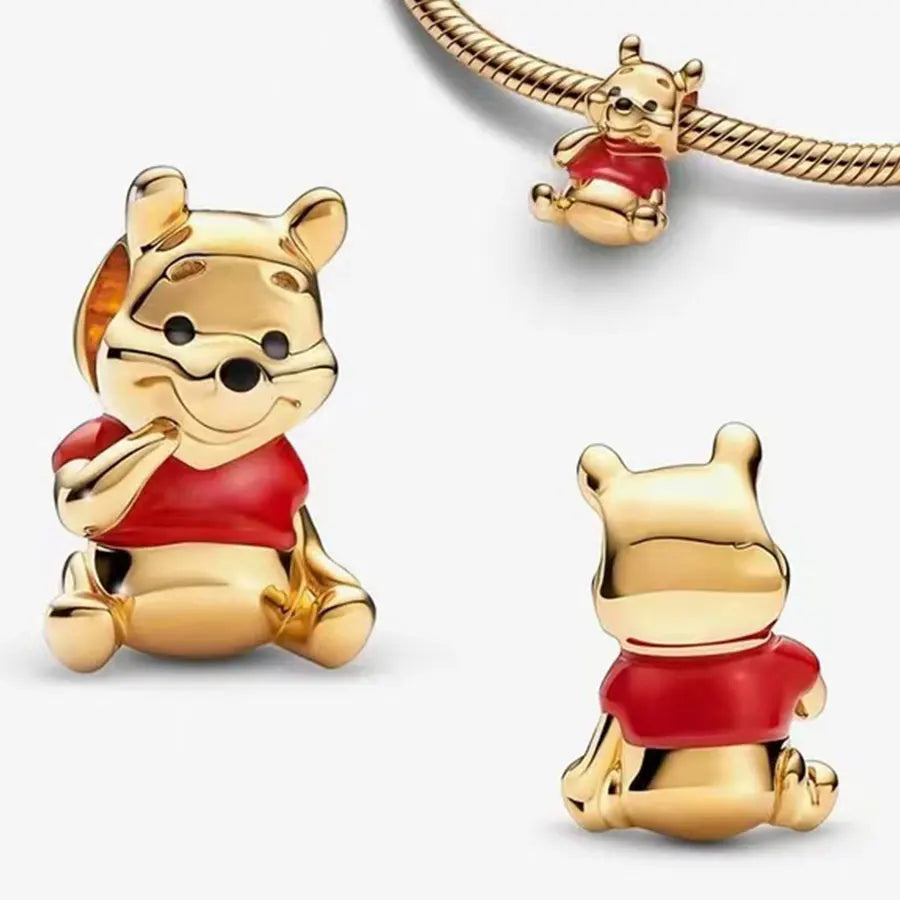 925 Sterling Silver Disney Pendant Beads for DIY Bracelets Perfect Women's Fashion Gift