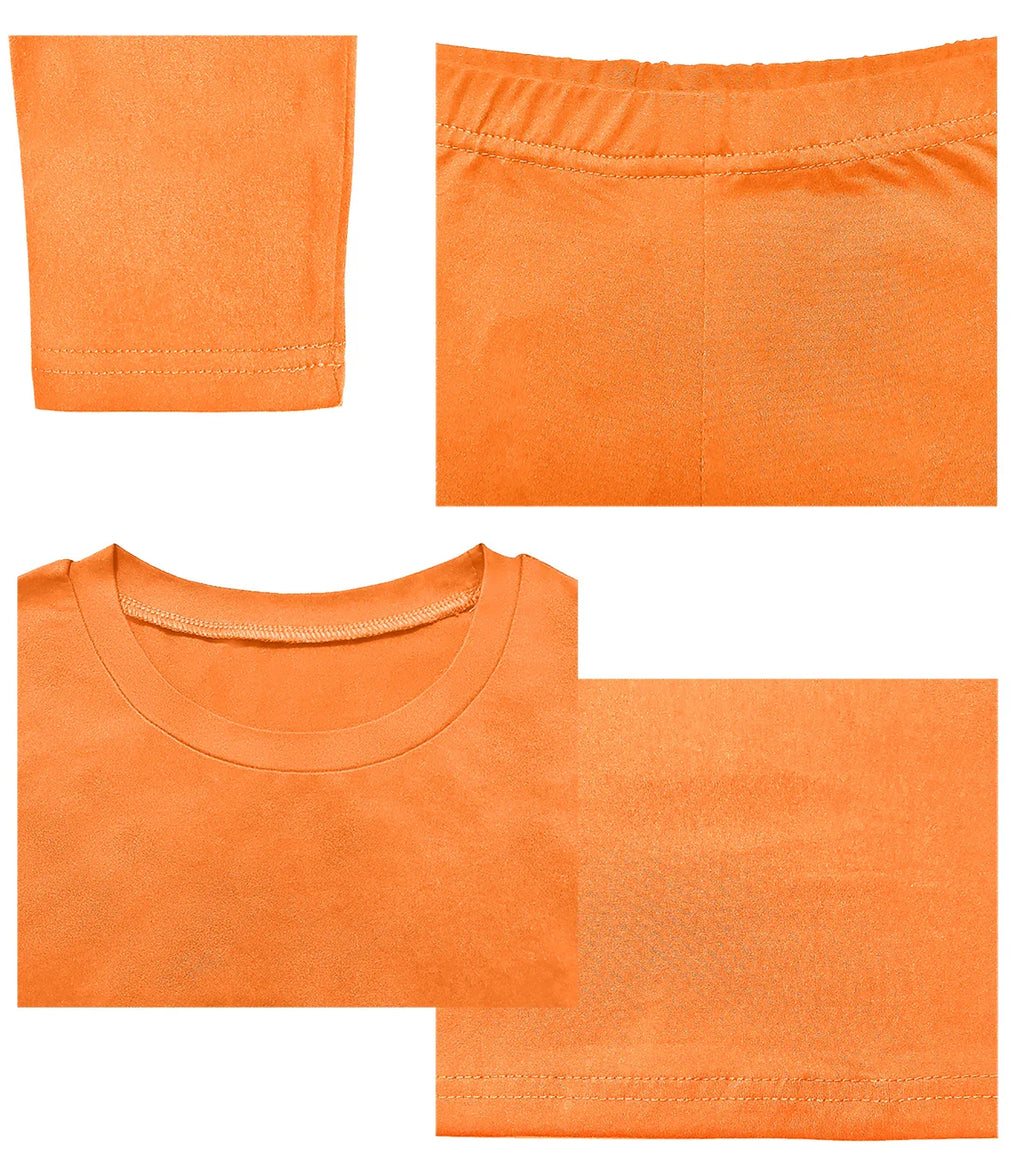 Women's Summer Two Piece Jogger Set with Short Sleeve Top and Matching Shorts