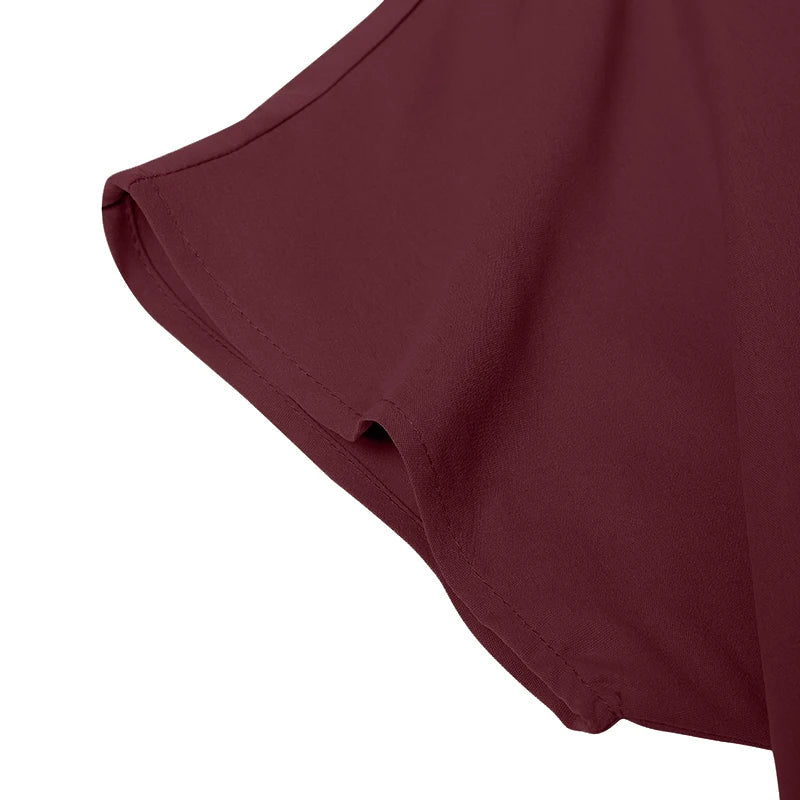 Womens Summer A Line Sundress Knee Length Casual Dress