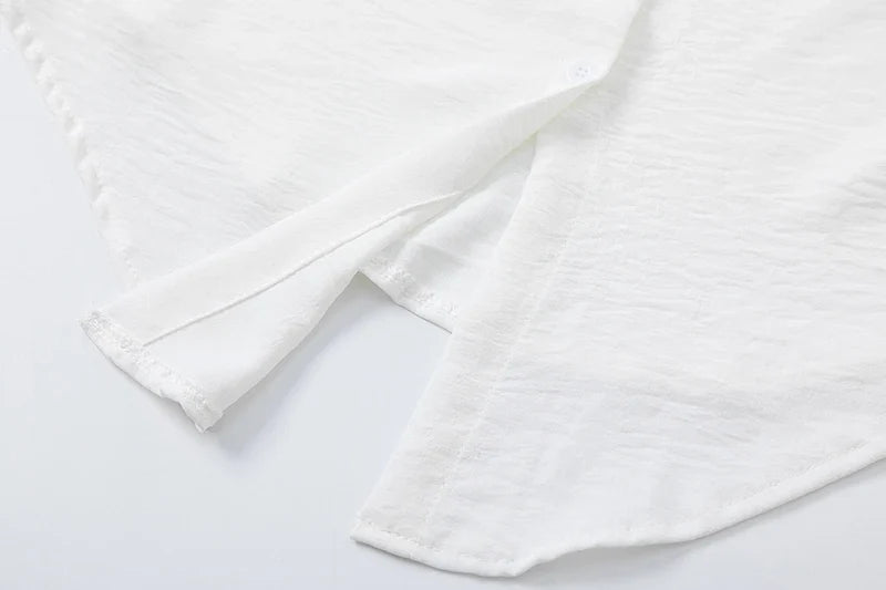 Women's Casual Cotton Linen Lapel Long Sleeve Shirt Autumn Winter Fashion Tunic