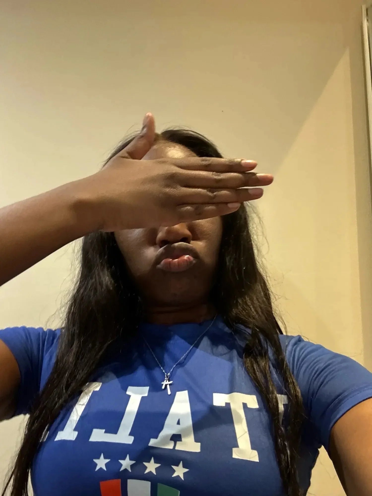 Summer Women Gothic Crop Top Vintage Blue Short Sleeve T-Shirt Grunge Streetwear Y2K Fashion