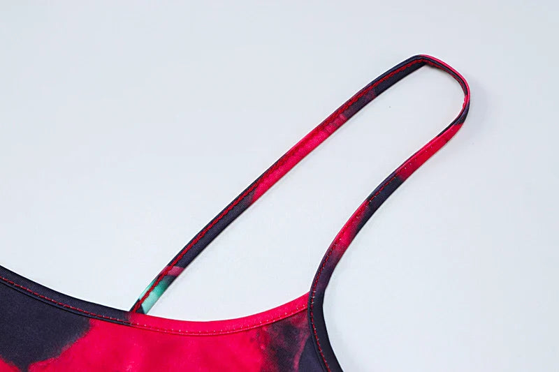 Flower Print Sleeveless Maxi Dress For Summer Women Chic