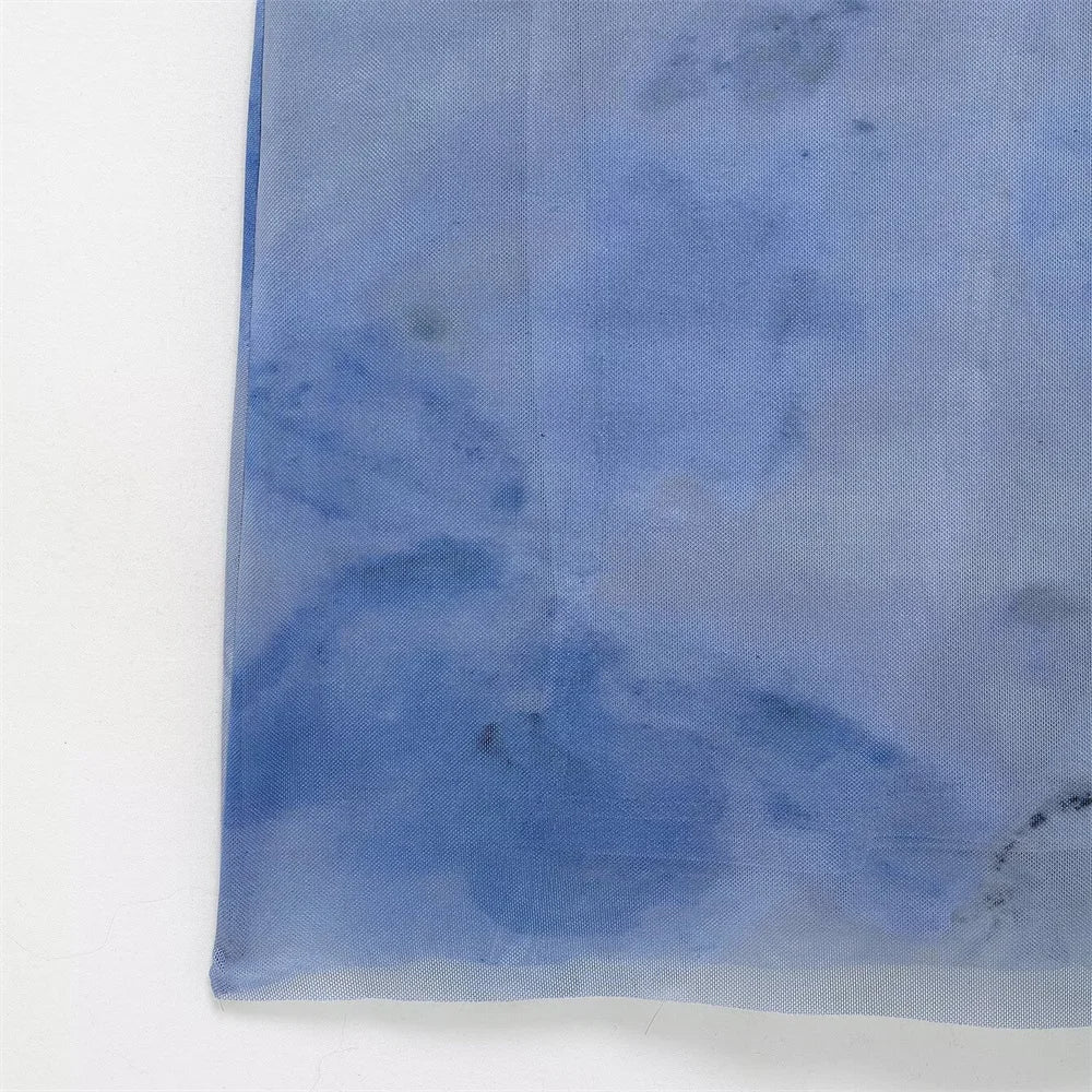 Slimming Printed Sleeveless Dress With Stand Up Collar