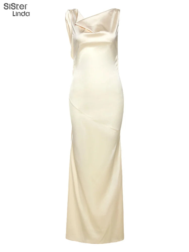 Backless Maxi Dress Women V Neck Lace Up Bodycon Clubwear