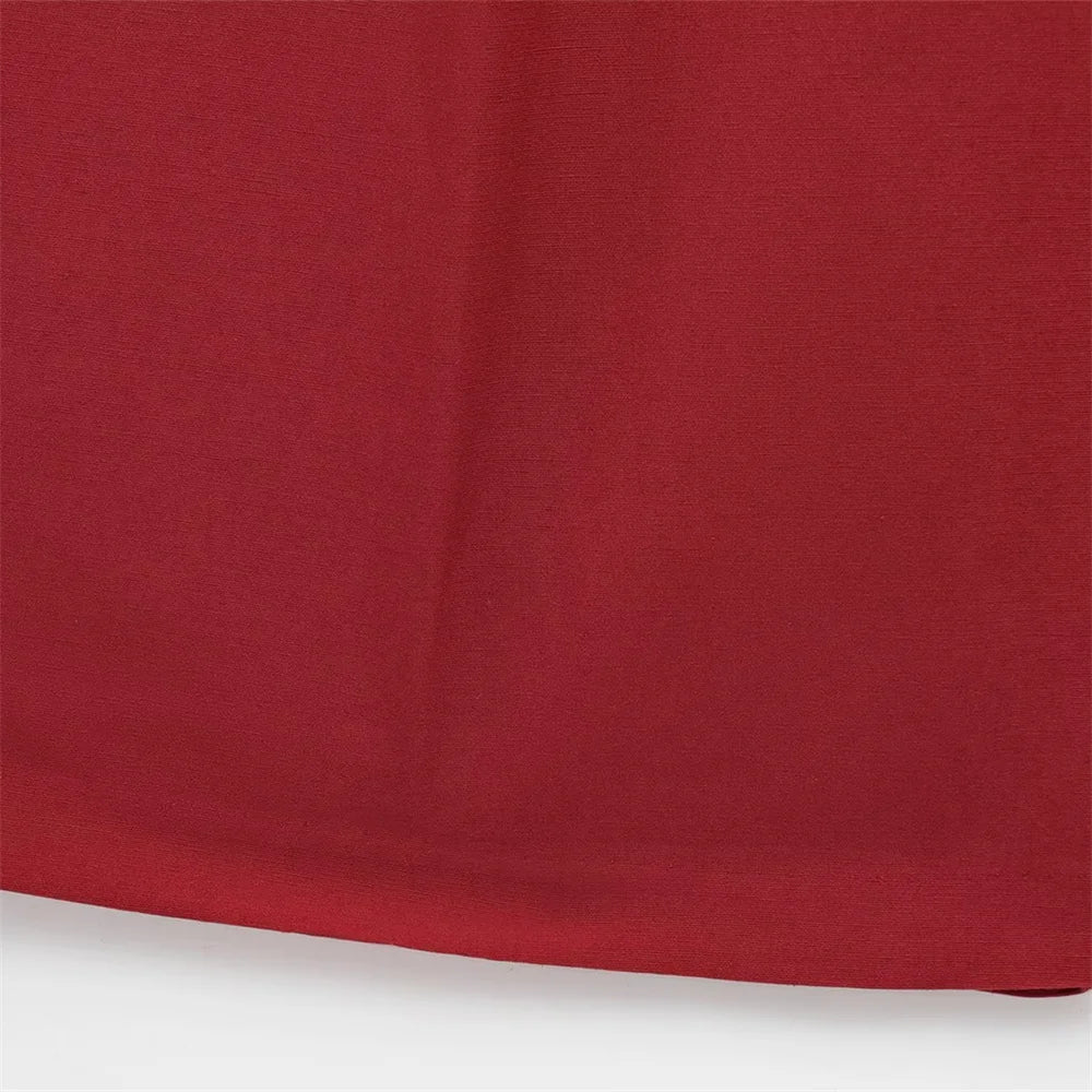 Women's Buttoned Top and Double Pleated Pants Set for Casual Spring and Summer Fashion