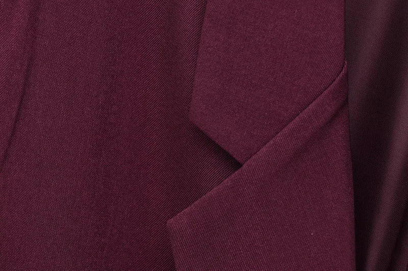 Women Spring Casual Suit Set Jacket and Pleated Trousers