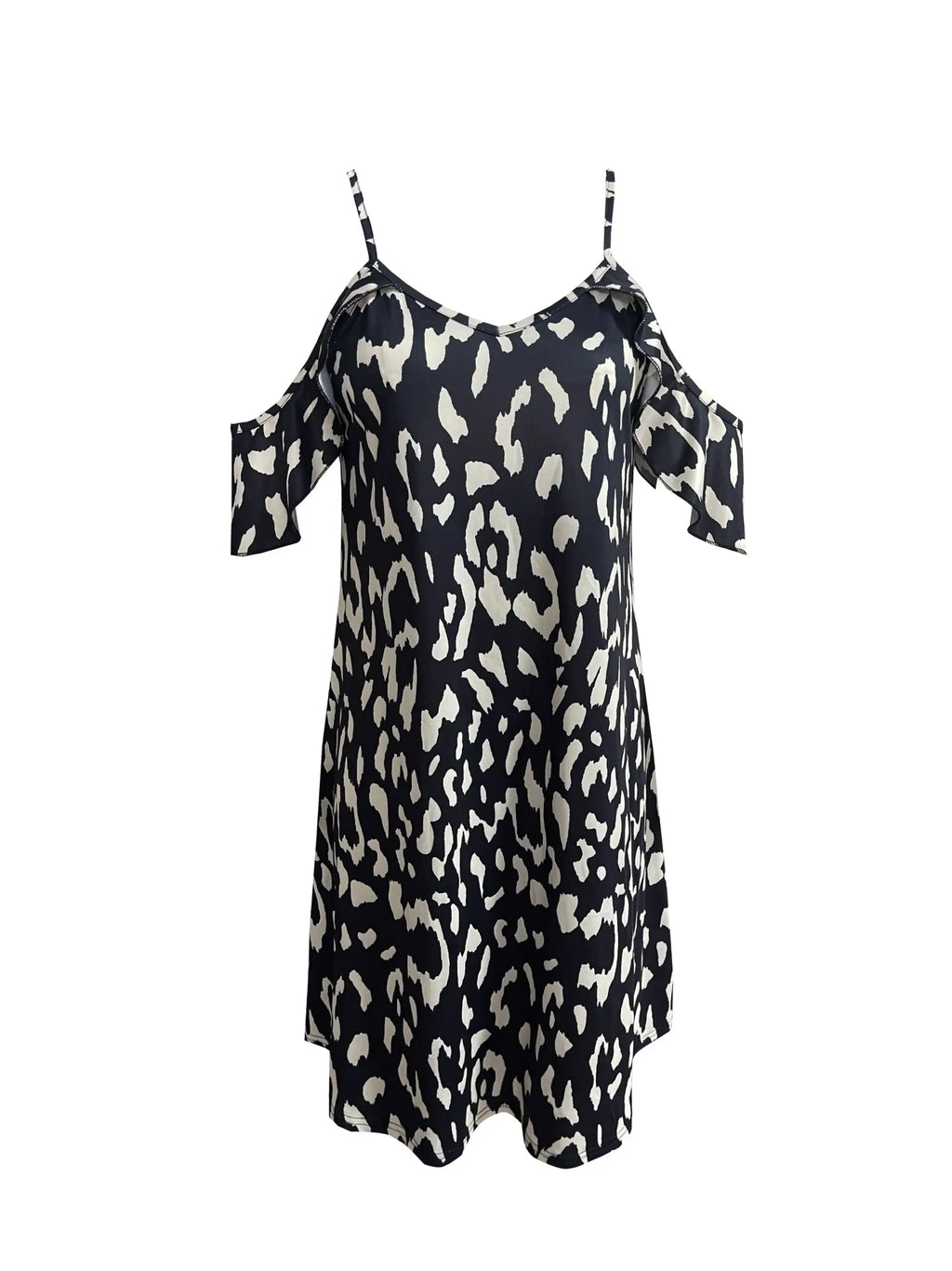 Chic Cold Shoulder Dress For Spring Vacation Women Style