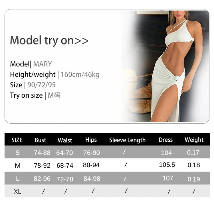 One Shoulder Bodycon Dress With Cutouts For Nightclub Party