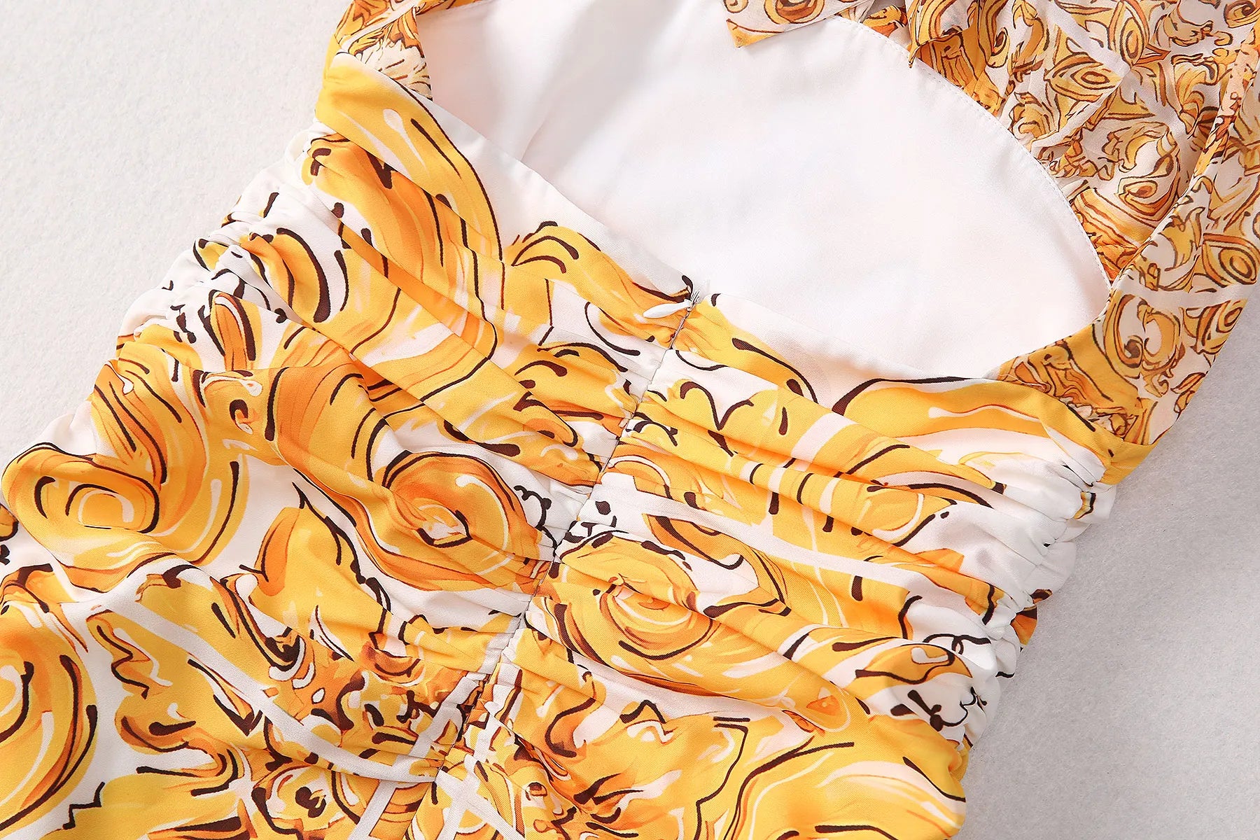 Summer Halter Backless Printed Luxury Dress Sleeveless