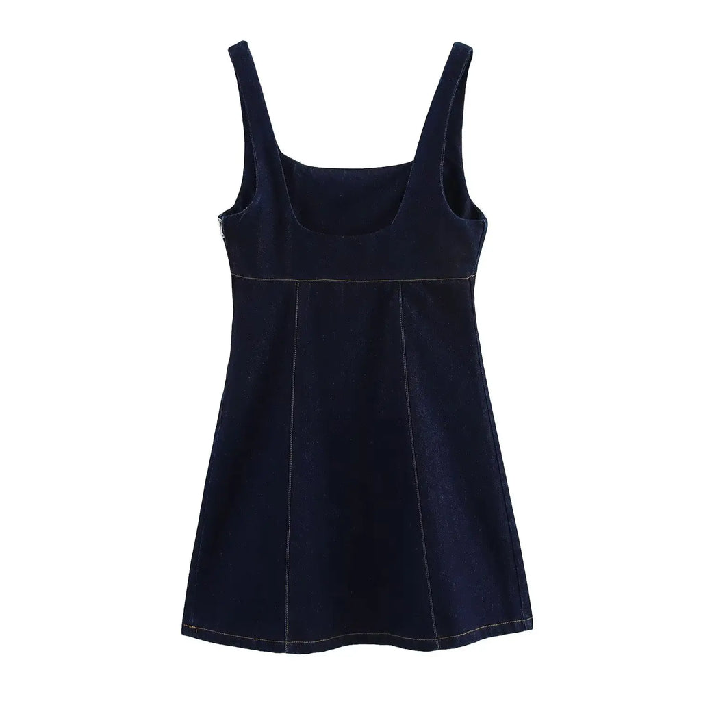 Sexy Mini Denim Dress For Women Party Evening Wear