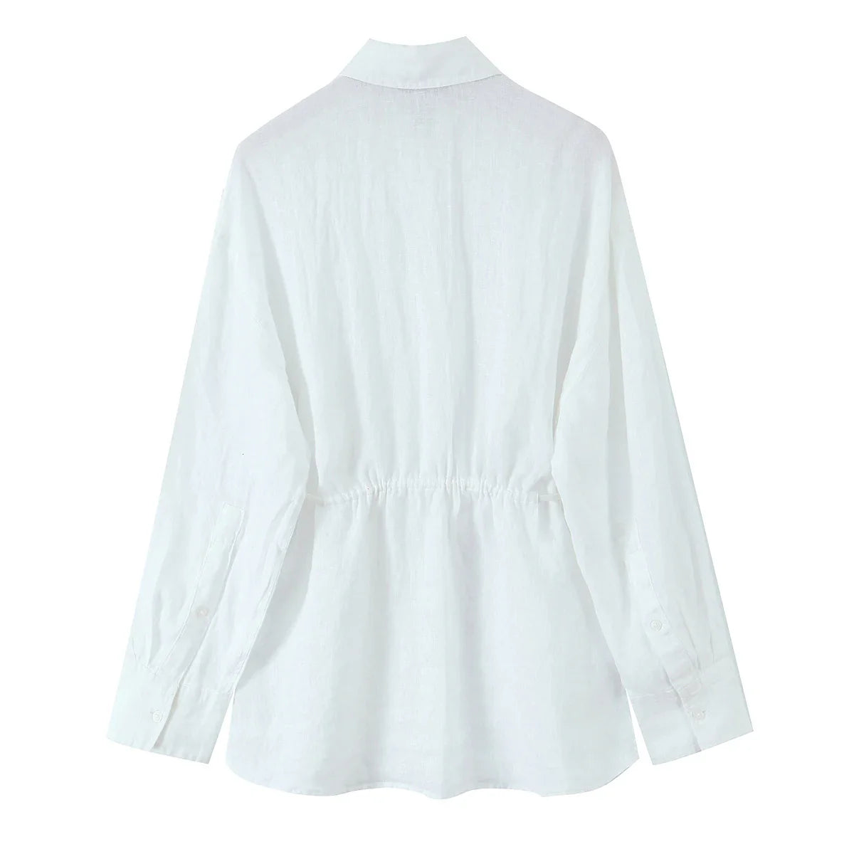 Oversized Women Blouse Summer Casual Long Sleeve Single Breasted Shirt Fashion Loose Fit Top