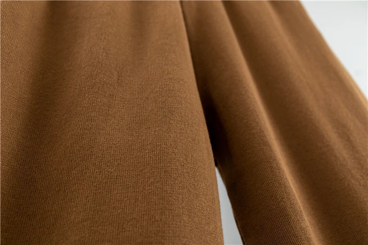 Loose Knitted Two Piece Women Casual Loungewear Sweater and Pants Set Winter Tracksuit