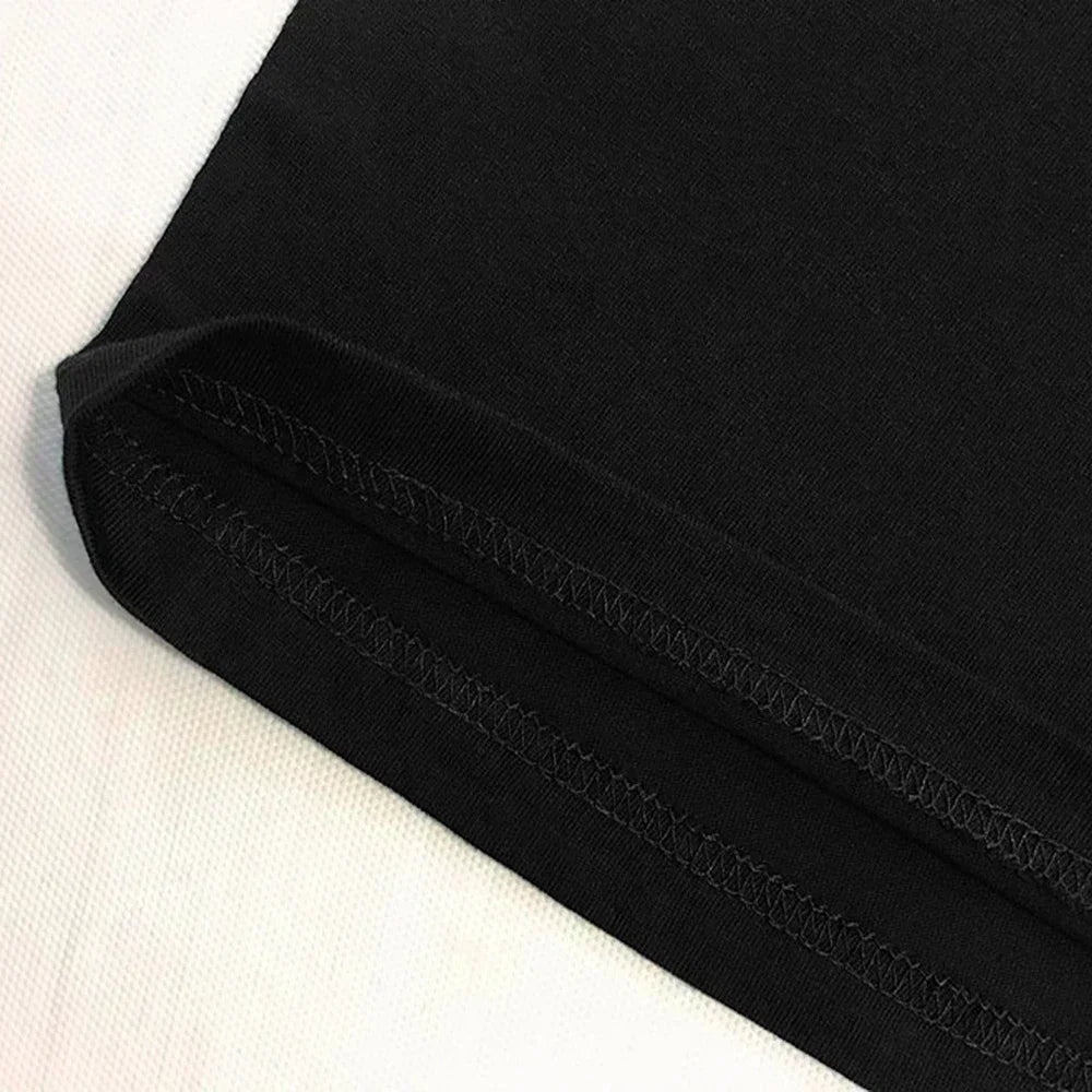 Funny Cotton Capybara T-Shirt with Double Middle Finger Print for Men and Women Short Sleeve Hip Hop Tops