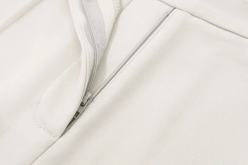 Casual V-Neck Sleeveless Tank Top and High-Waist Bodycon Hip Skirt Two-Piece Set for Women Retro Streetwear Fashion