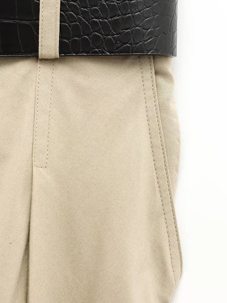 Women Patchwork Pleated Midi Dress Sleeveless Belt O Neck