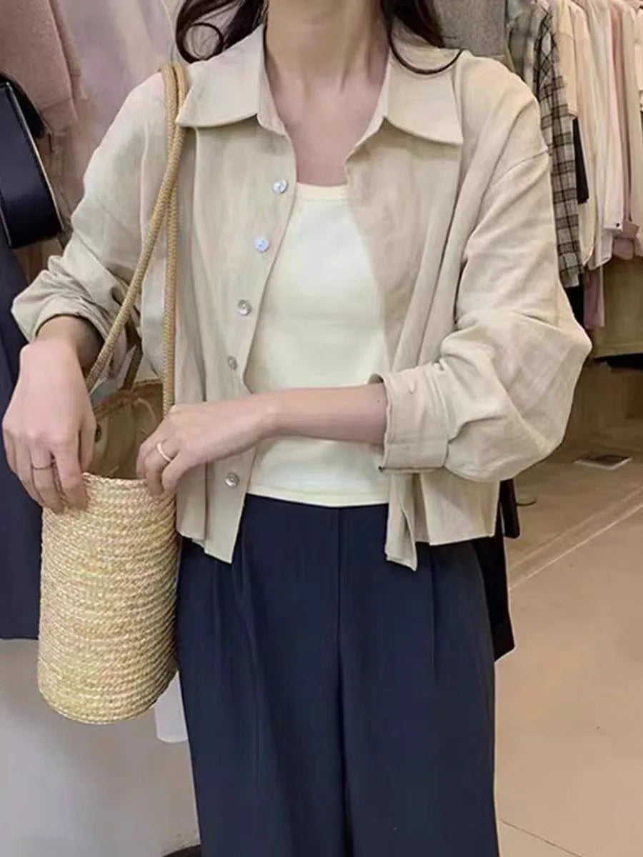 Lightweight Summer Women's Sun Protection Long Sleeve Shirt Solid Color Breathable Beach Holiday Top Sunproof UV Shield Clothing