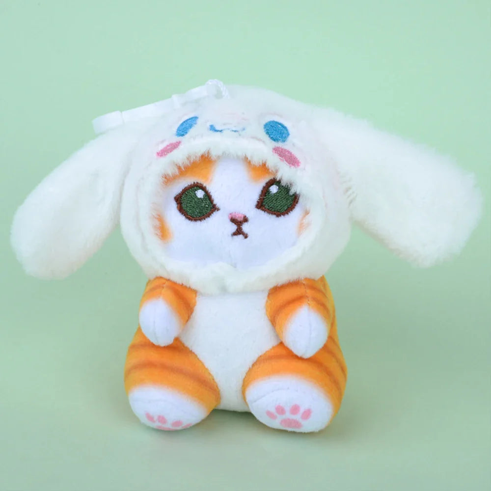 Japanese Cute Cartoon Plush Toy Bag With Cat Doll Heart Gift