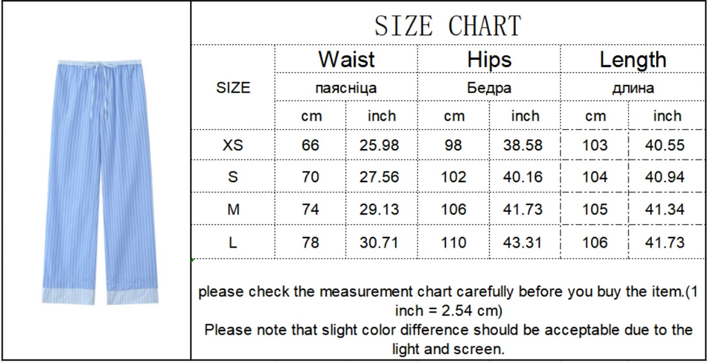 Fashionable Stripe Shirt and Wide Leg Pants Set for Women Casual Spring Outfit