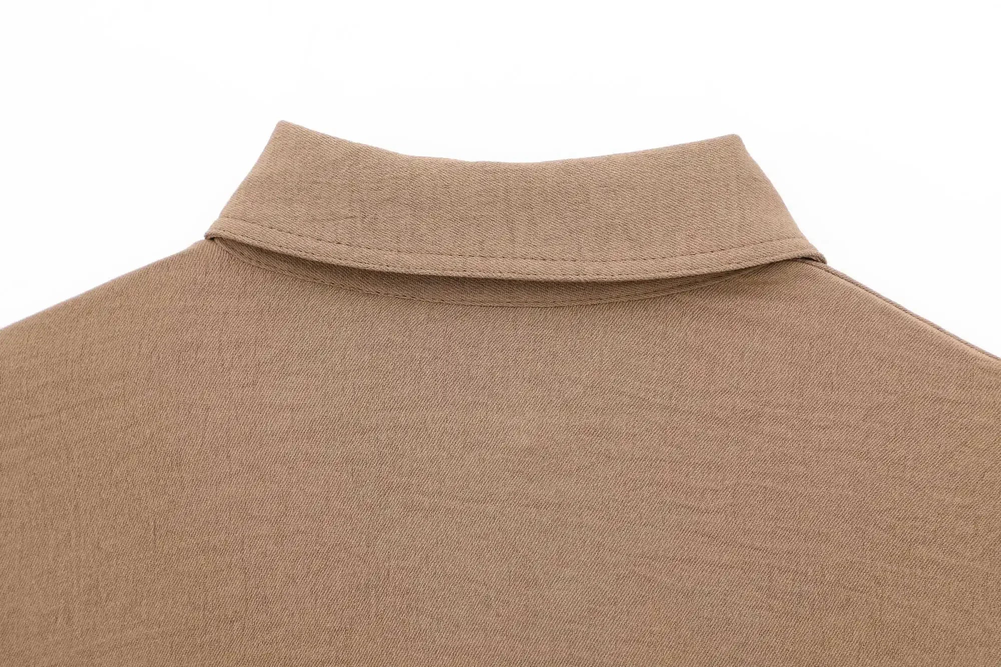 Women's Lace Up Kimono Shirt Top and Elastic Waist Wide Leg Trousers Two Piece Set