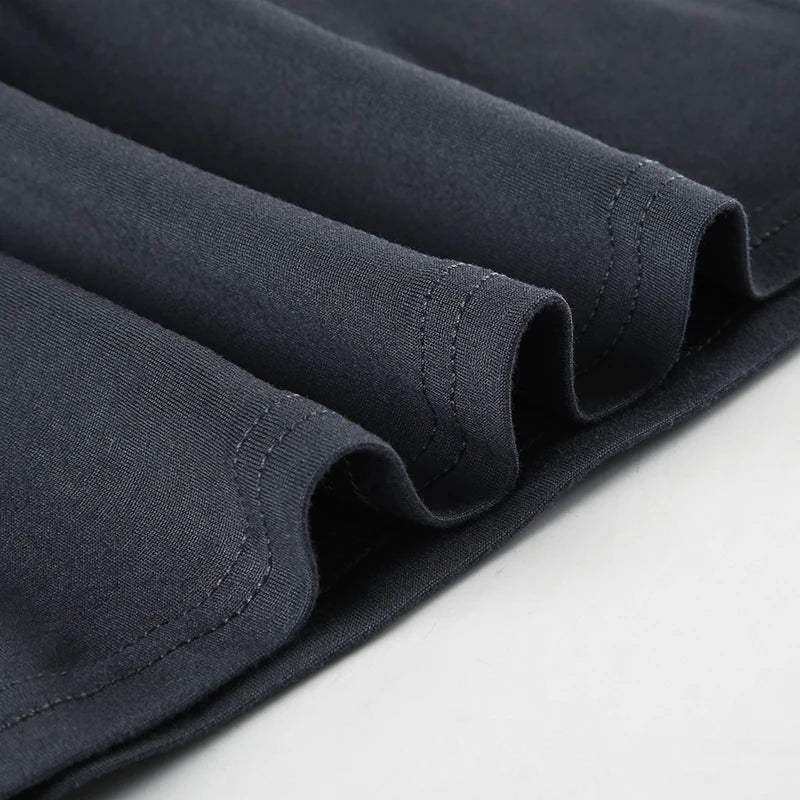 Casual V Neck Long Sleeve Top and Slim Drawstring Full Length Pants Women's Chic Low Waist Two Piece Outfit Set