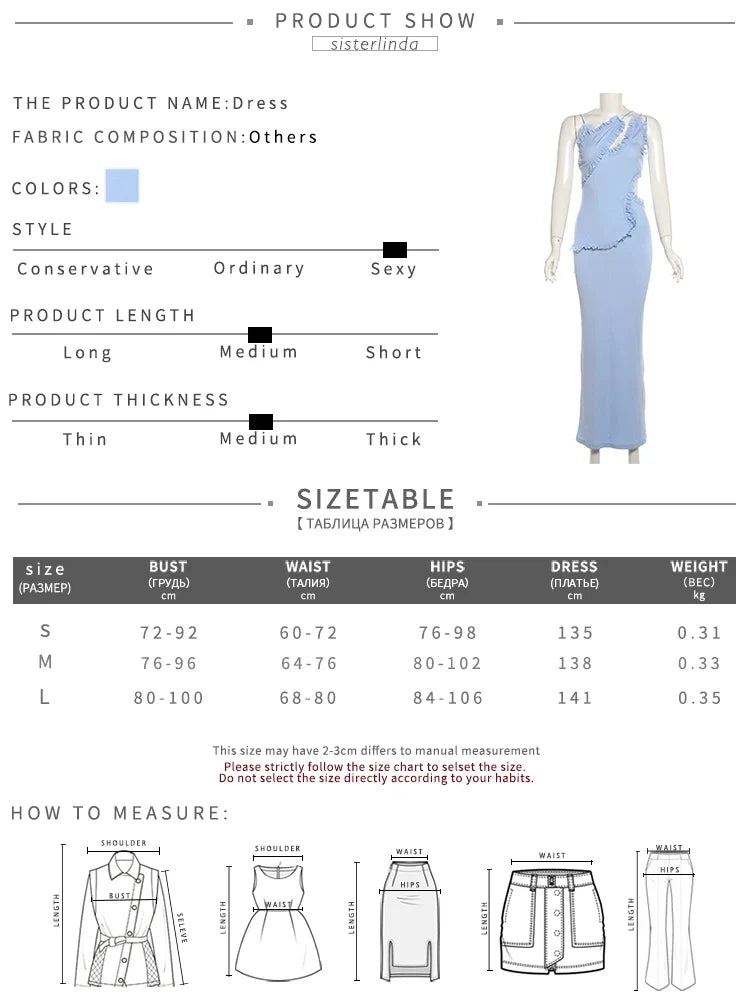 Junior Backless Halter Hollow Out Midi Calf Dress Style