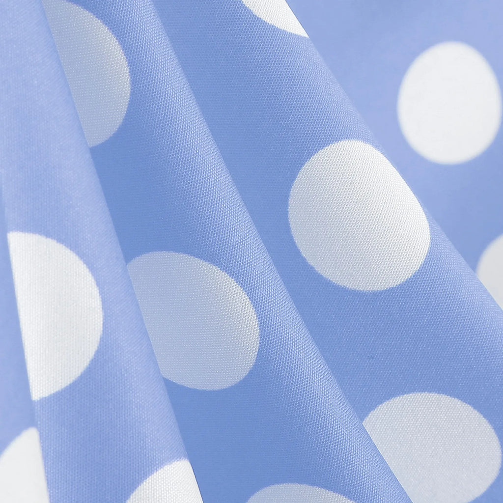 Retro Polka Dot Lace Up Backless Dress With Swing Puff