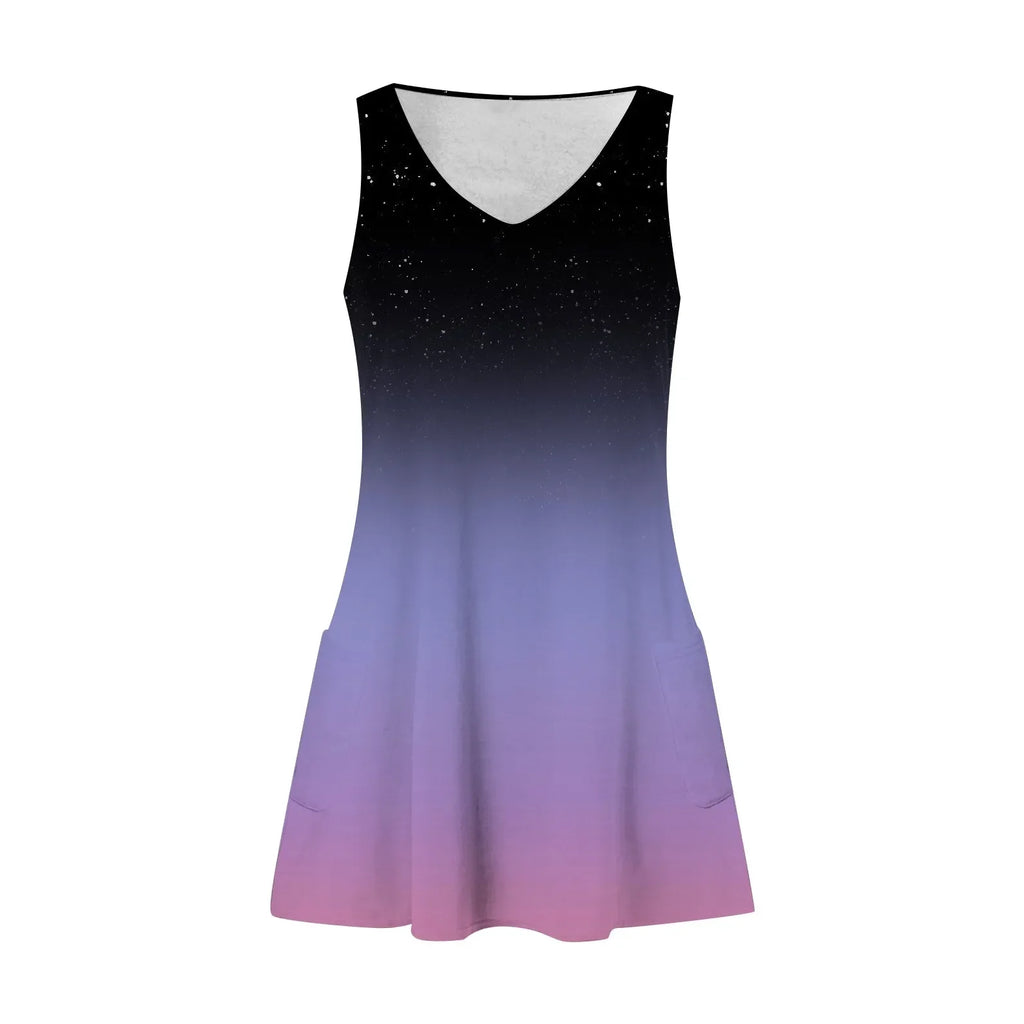 Boho Floral Sundress With Pockets For Women Tank Dress