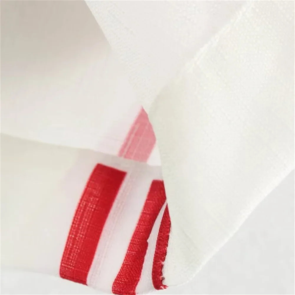 Women's Casual Polo Collar Long Sleeve Linen Shirt and High Waist Pants Set