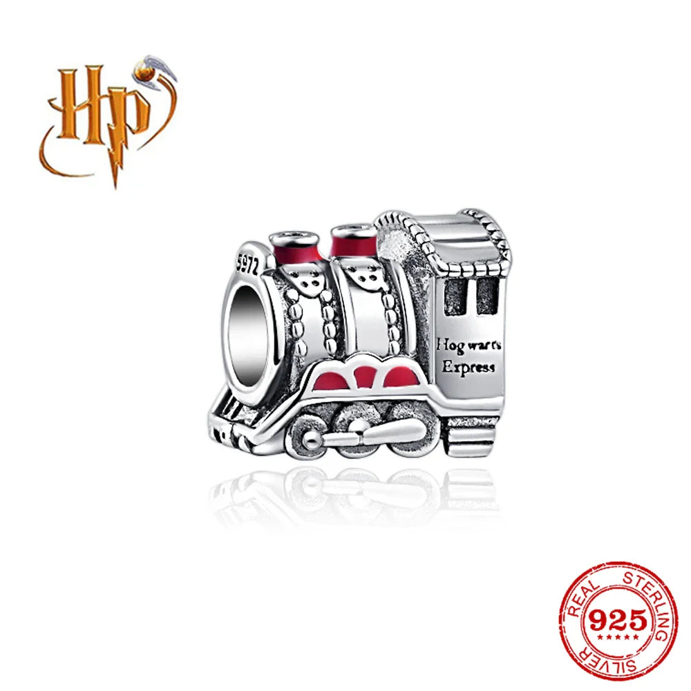 925 Sterling Silver Hat Flower Fairy Charm Bead for DIY Jewelry Bracelets and Pendants