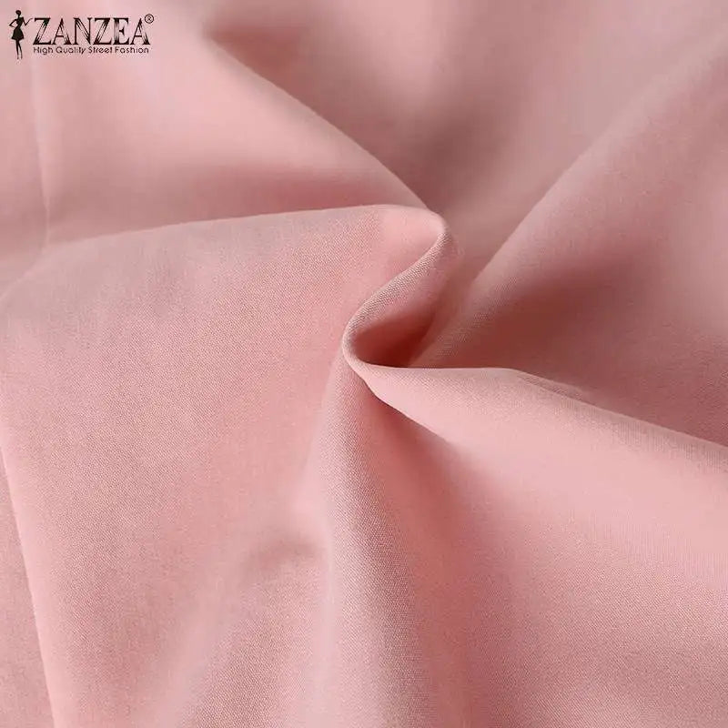 Korean Style Cargo Sundress With Pockets Knee Length