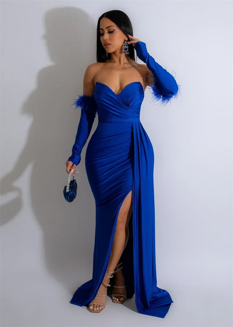 Off Shoulder Mermaid Evening Dress For Formal Party Guest