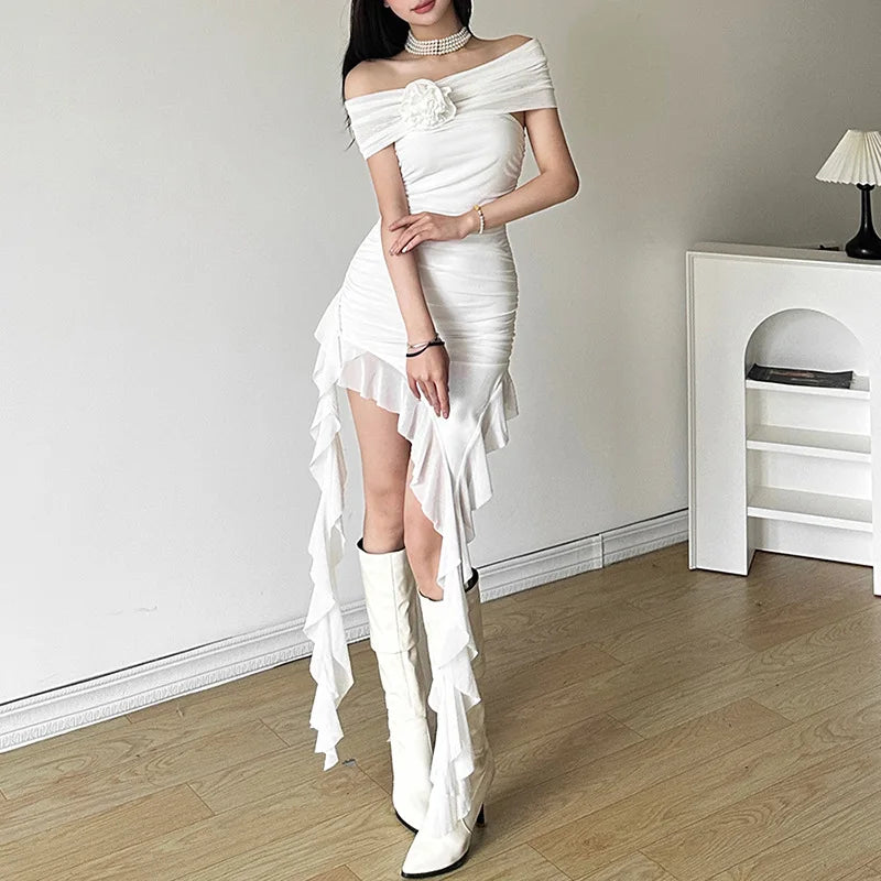 Elegant Bachelor Party Dress With Tassel Detail Evening