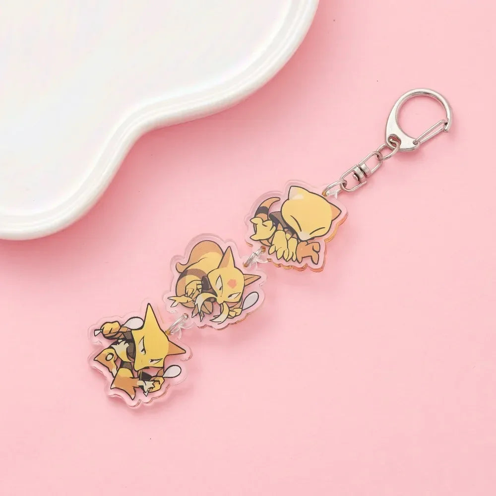 Cute Anime Acrylic Keychain Accessory Cartoon Car Bag Pendant Gift for Friends Fans