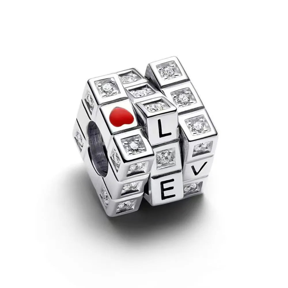 925 Sterling Silver Disney Pendant Beads for DIY Bracelets Perfect Women's Fashion Gift