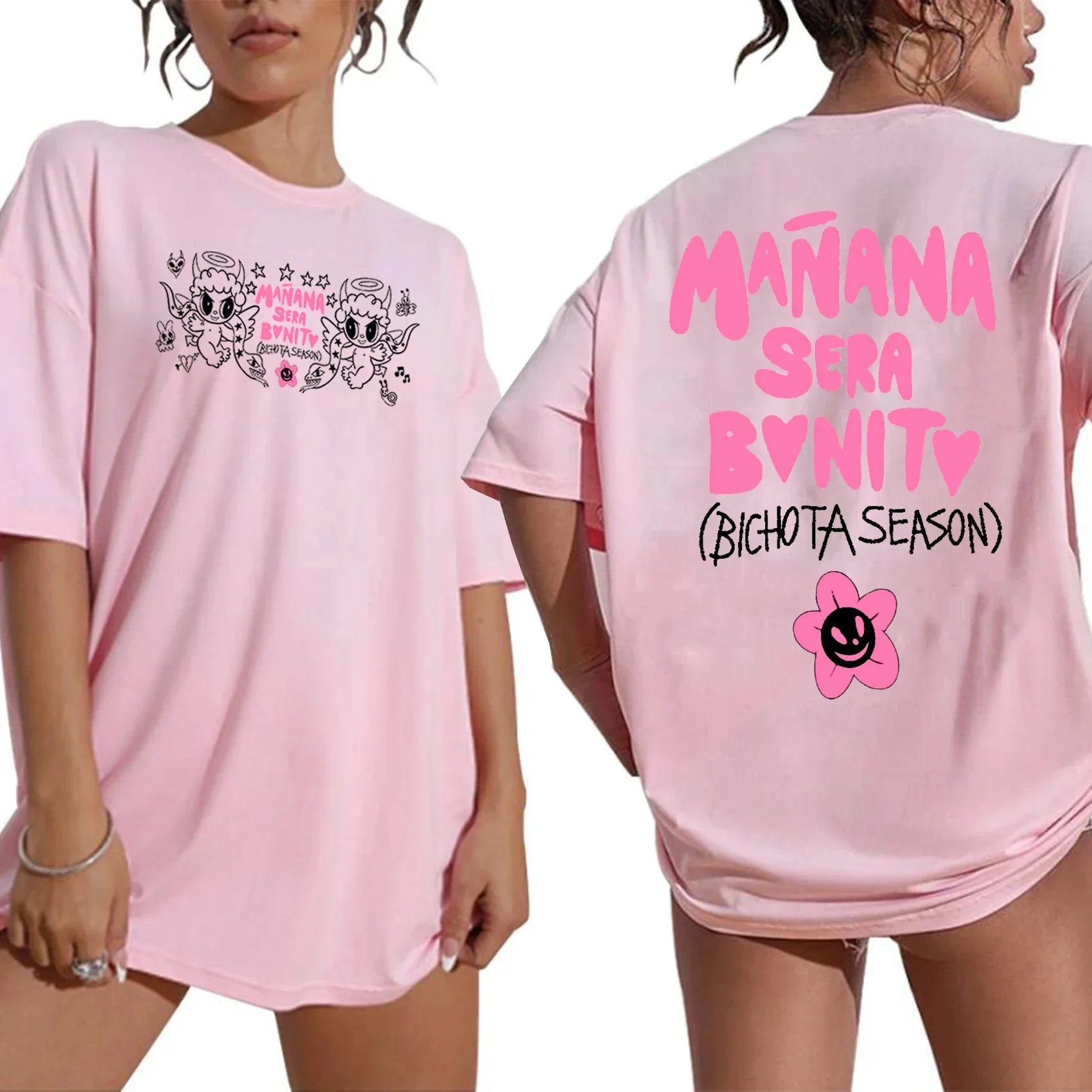 Karol G Bichota Oversized Summer T-Shirt for Women Comfortable Hip Hop Short Sleeve Tee Perfect Gift for Karol G Fans