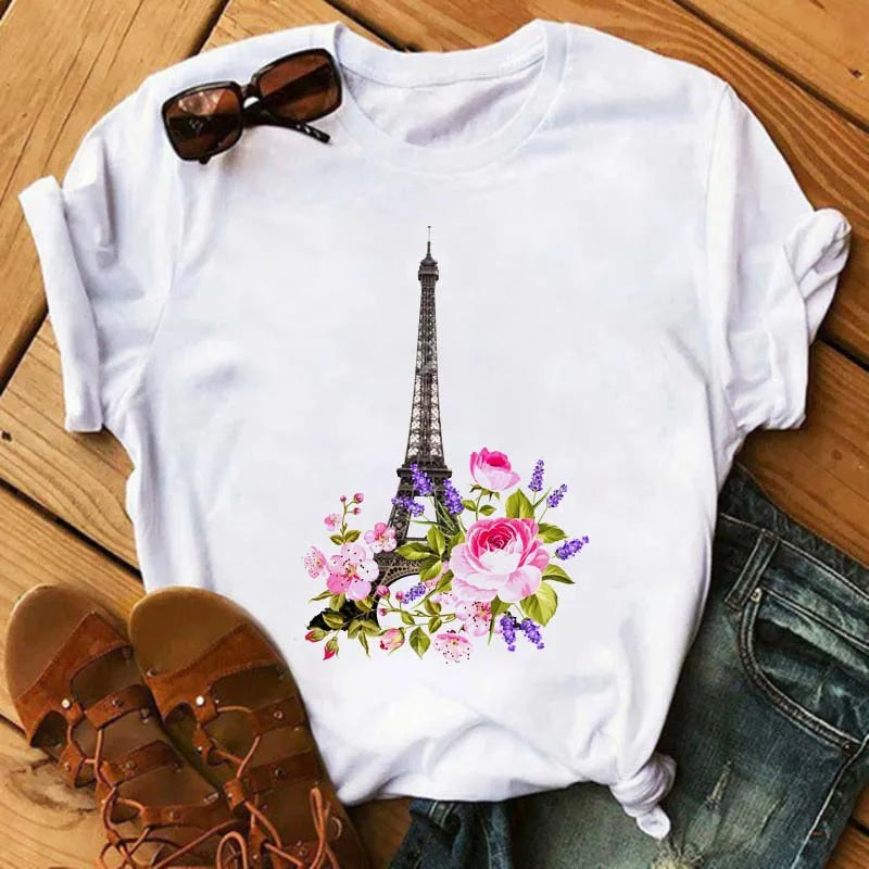 Women's Funny Wine Print T Shirt Casual Short Sleeve O Neck Tee for Summer Fashion