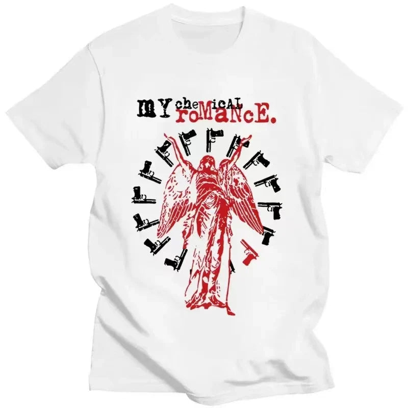 My Chemical Romance The Black Parade Graphic T Shirt Men's Vintage Punk Short Sleeve Tee