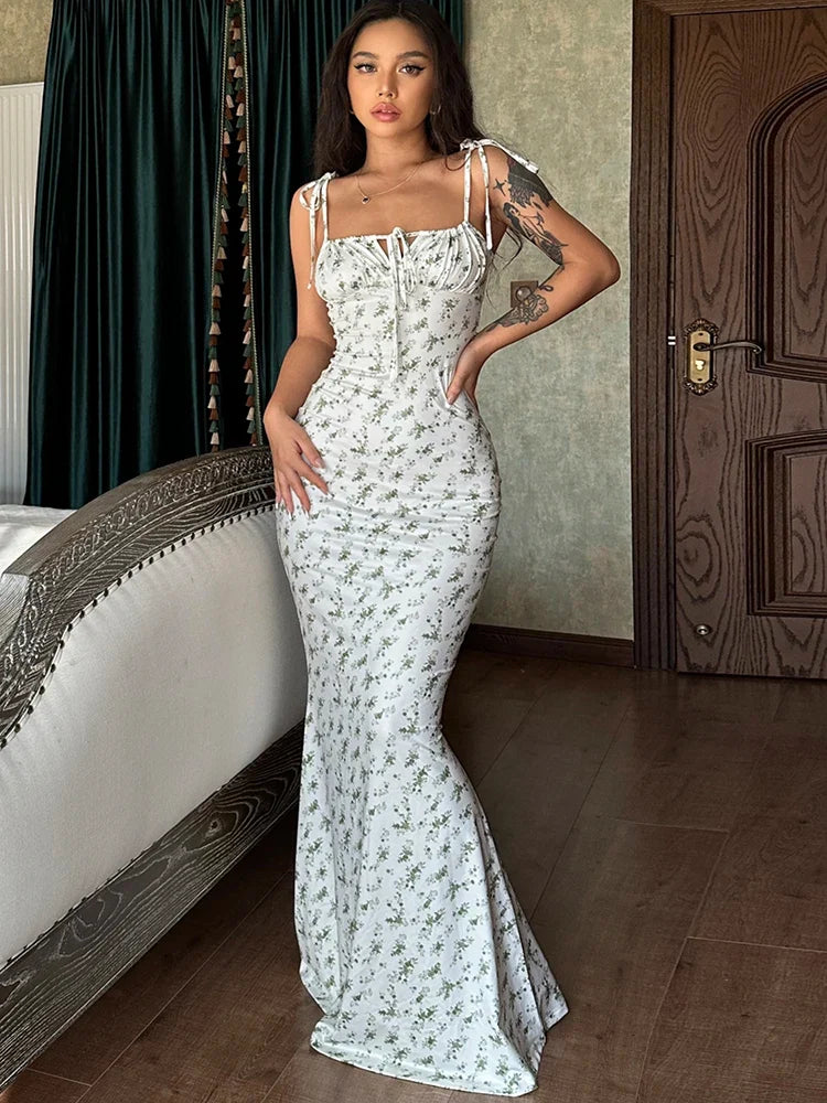 Elegant Women Evening Dress Bodycon Long Gown Summer