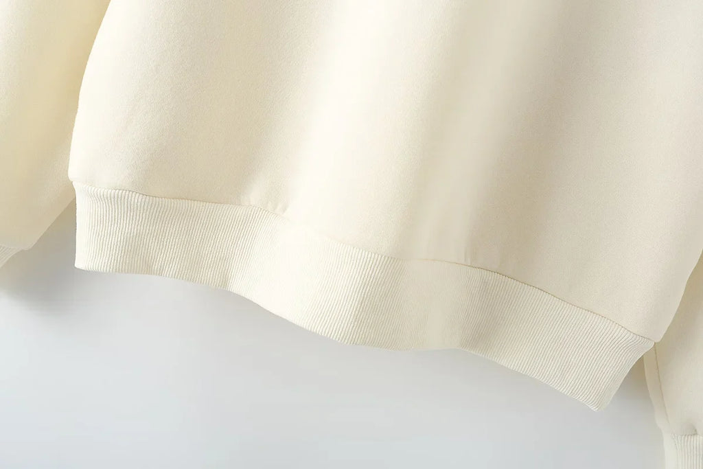 Women's Fleece Coat and Pant Set with Long Sleeve Hooded Sweatshirt and Casual Drawstring Trousers for Office and Everyday Wear