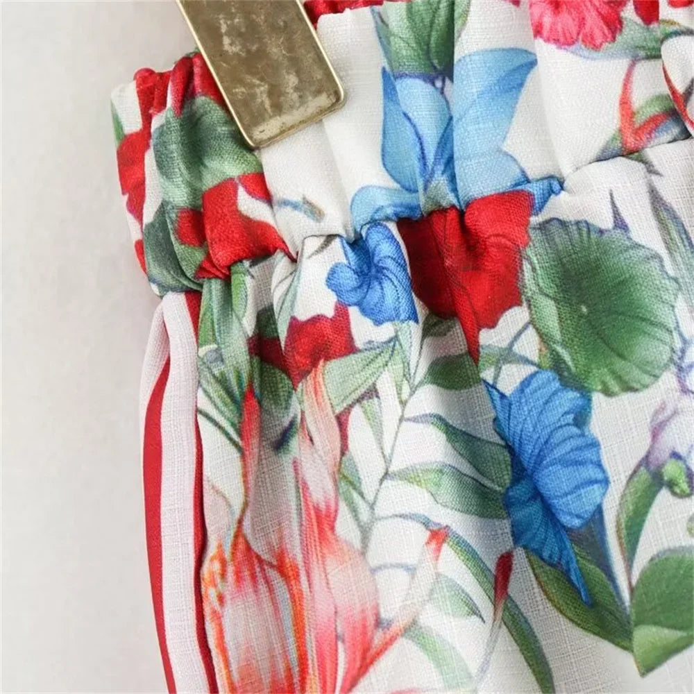 Linen Single-Breasted Long-Sleeved Shirt and Pant Suit for Women Fashionable and Stylish Office Attire