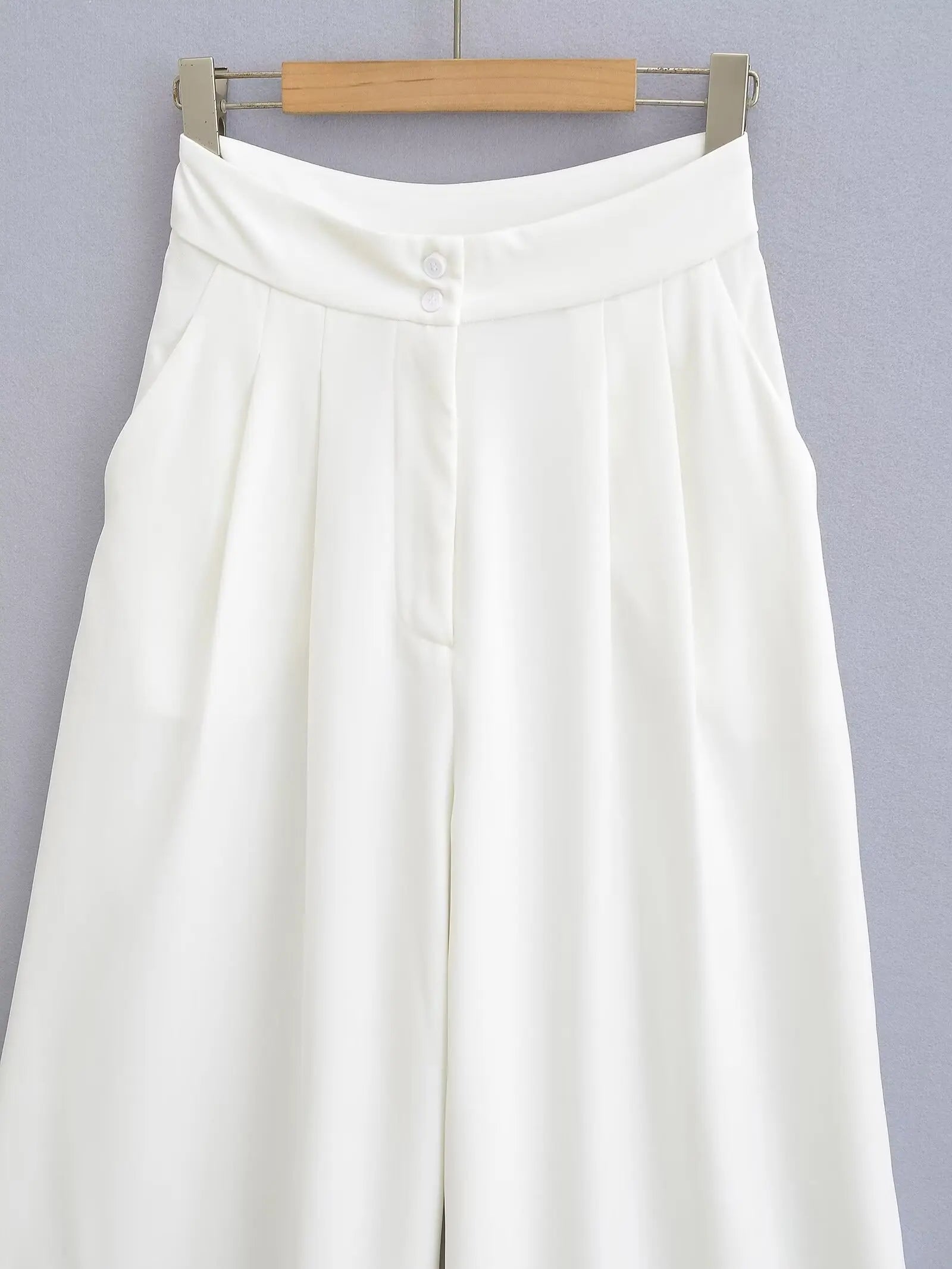 Summer Women's Casual Two-Piece Suit with Lace-Up Tank Top and Pleated Loose Trousers