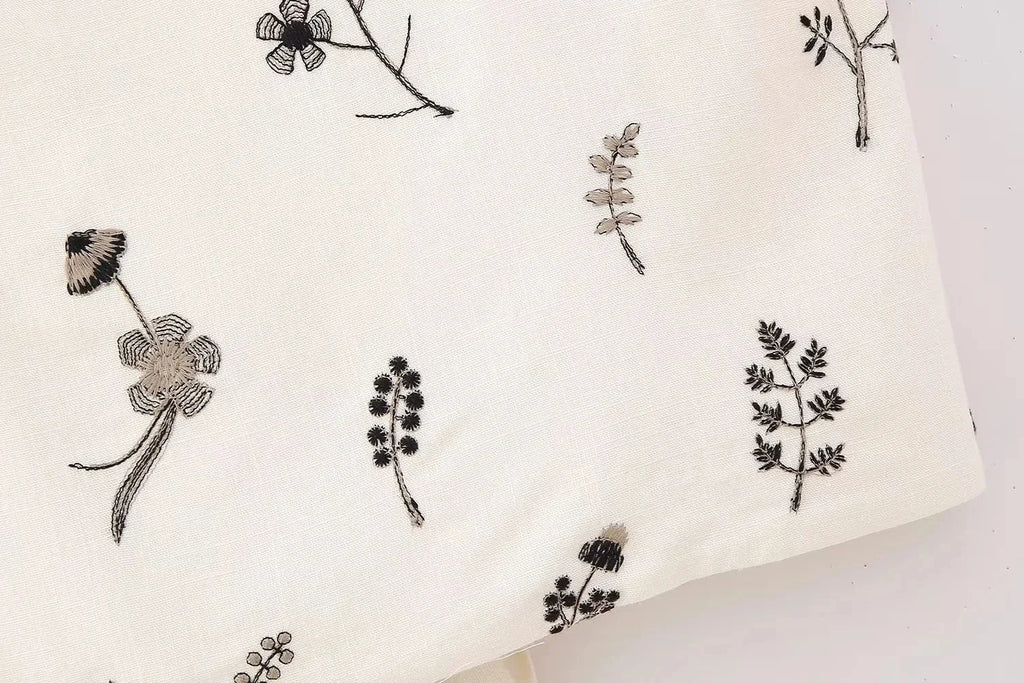 Summer Women Two Piece Set Embroidered Bowknot Short Sling Top with Elegant Midi Skirt Slim Fit Casual Fashion Outfit