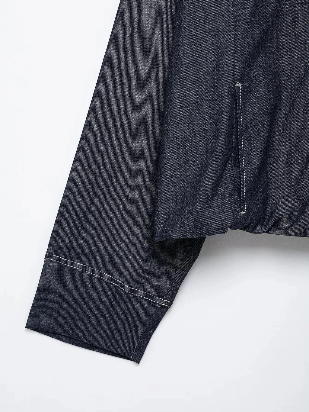 Casual Denim Loose Fit Women Suit Set with O Neck Zipper Bomber Jacket and Pleated Mini Skirt Vintage Inspired Spring Summer Fashion Ensemble