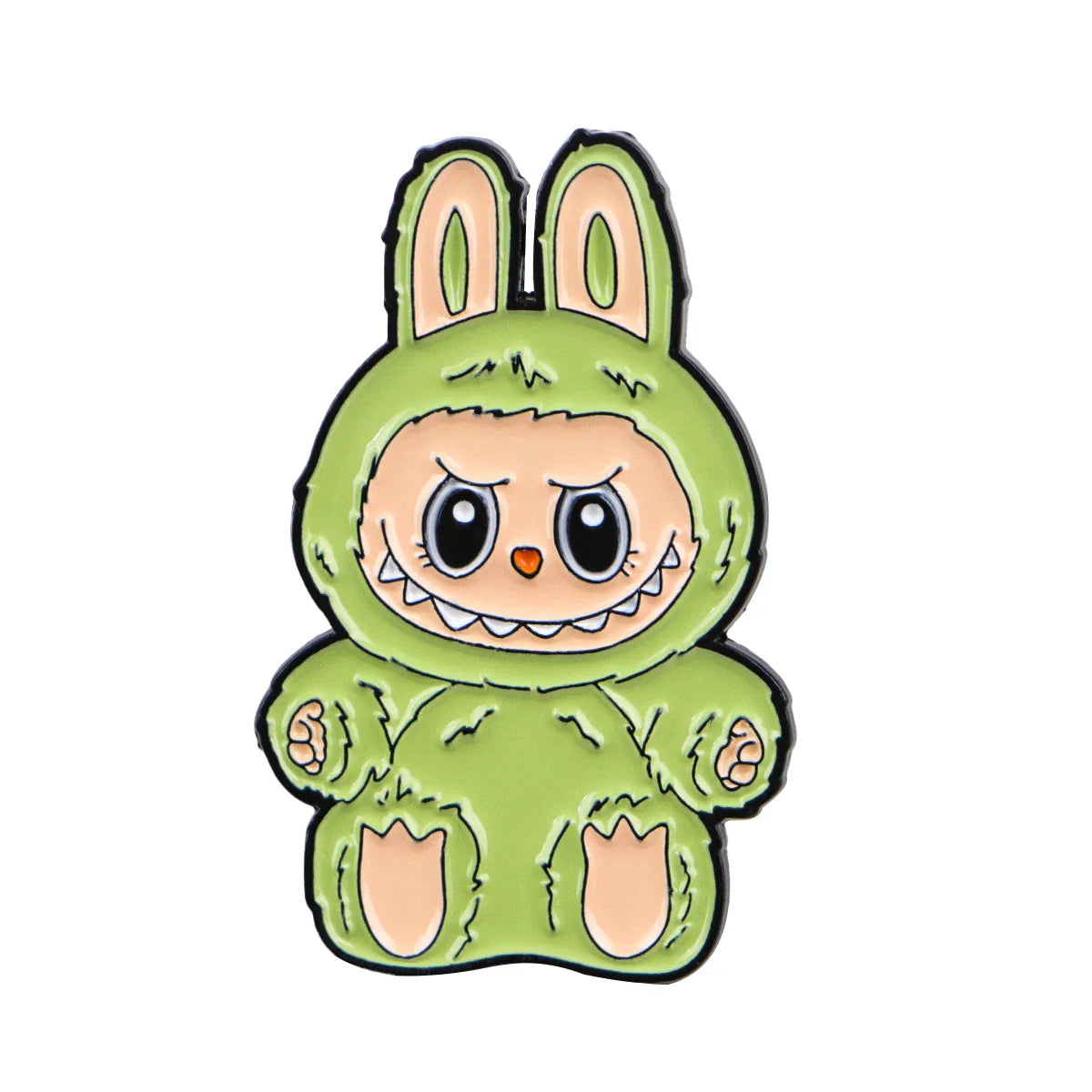 Cute Monster Enamel Pins for Cartoon Anime Lovers - Genie Pin Badge for Backpacks, Lapel Brooch, and Fashion Accessories