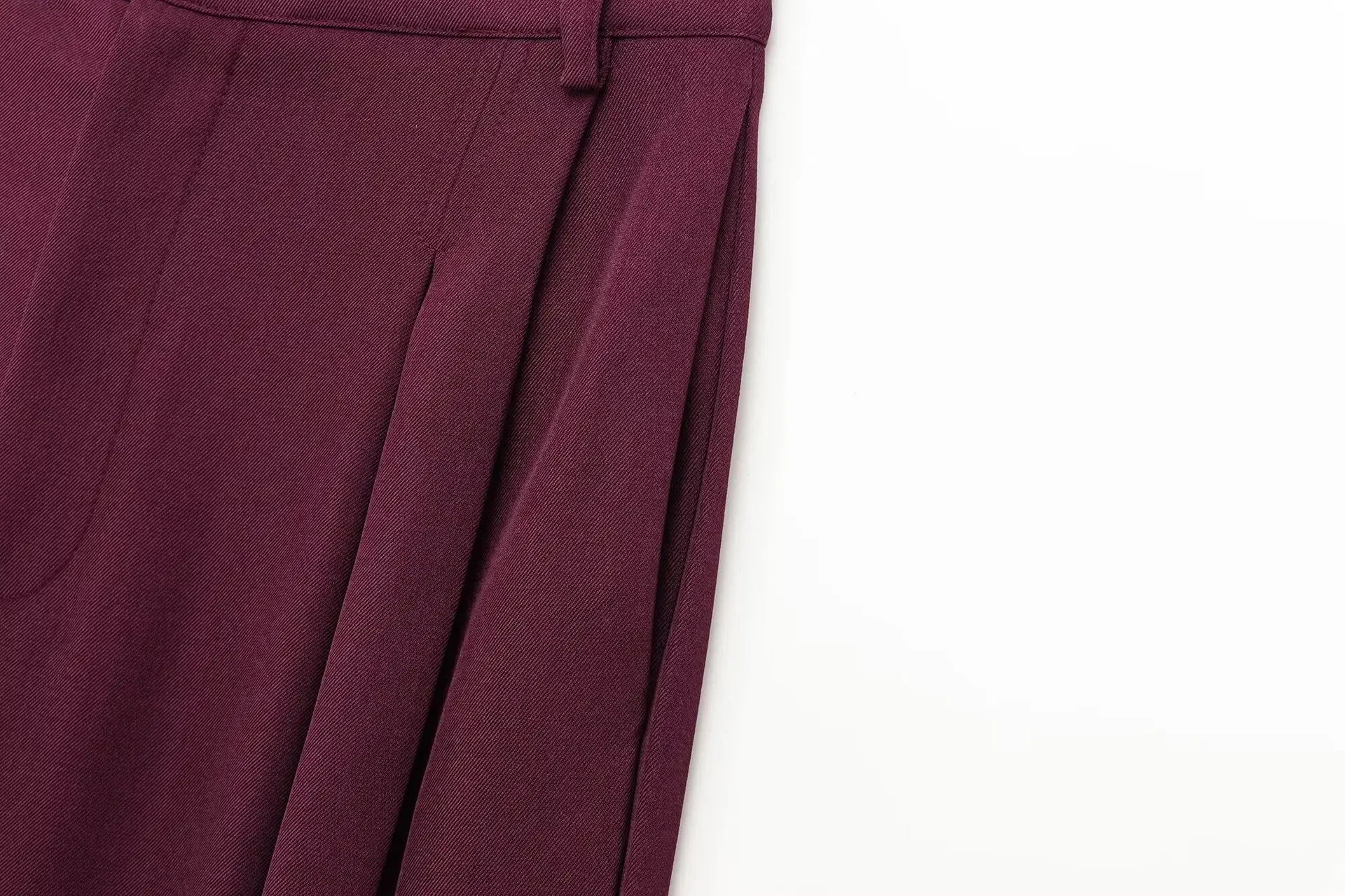 Women's Oversized Suit Jacket and High Waist Wide-Leg Trousers Set with Double-Breasted Top for Spring Fashion