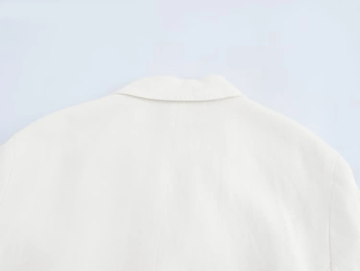 Women's Casual Chic Blended Suit Jacket and Straight Trousers Set for Spring and Summer